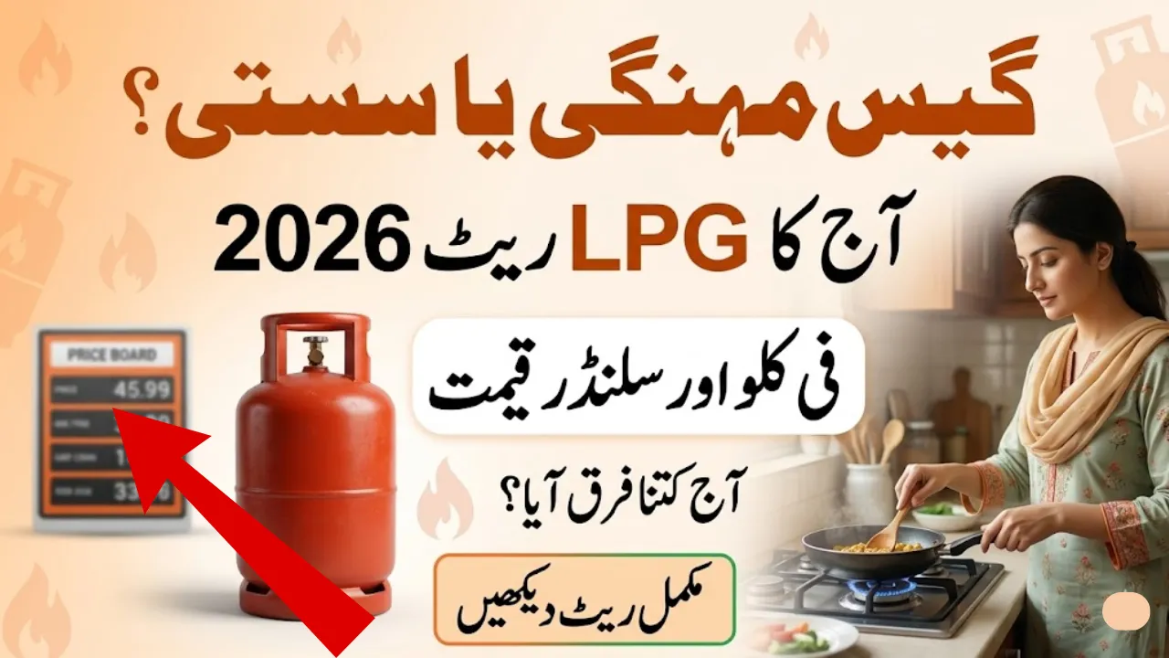 LPG Price in Pakistan Today – Official Govt Rates per Kg and Cylinder