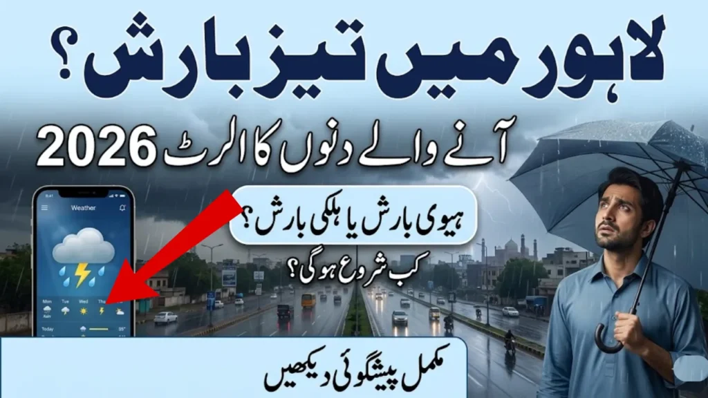 Lahore Weather Forecast 2026 Heavy Rain Alert for Upcoming Days